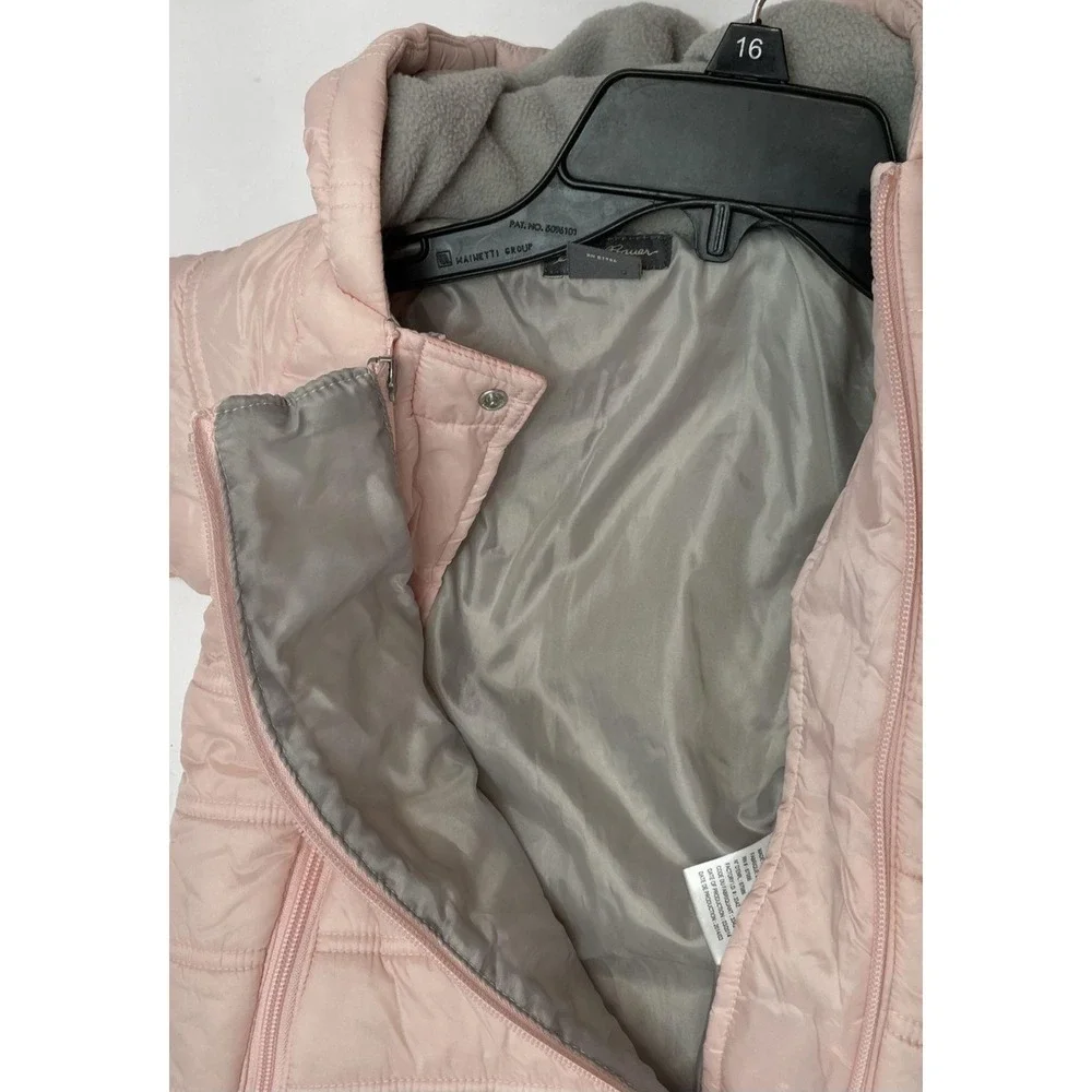 EDDIE BAUER First Adventure Infant Pink Quilted Bunting Snowsuit 3-6M